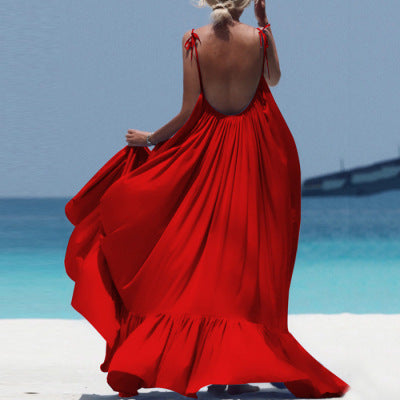 Women's Suspenders Beach Dress