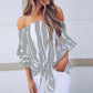 Striped Chiffon Shirt