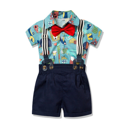 Little Gentleman 2 Pcs Bow Tie Suit