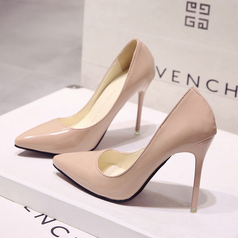 Ladies Patent High Heels Pumps