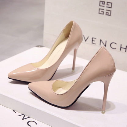 Ladies Patent High Heels Pumps