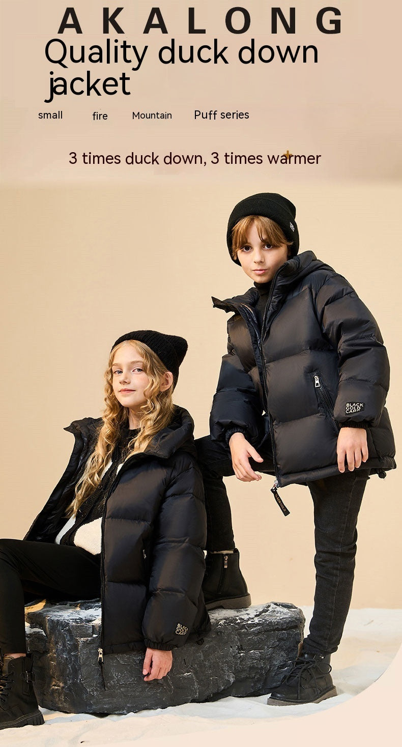 Children's Trendy Best-selling Black Down Jacket