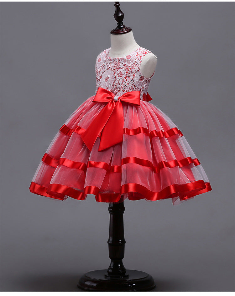 Toddler's Big Bow Princess Dress