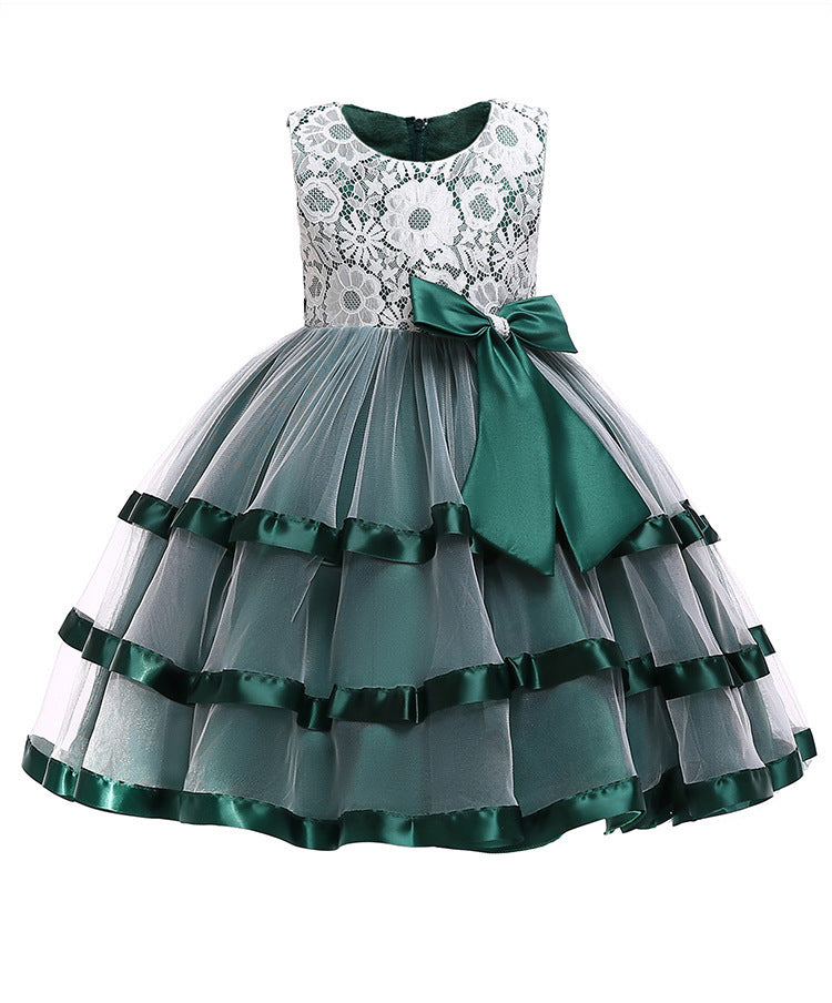 Toddler's Big Bow Princess Dress
