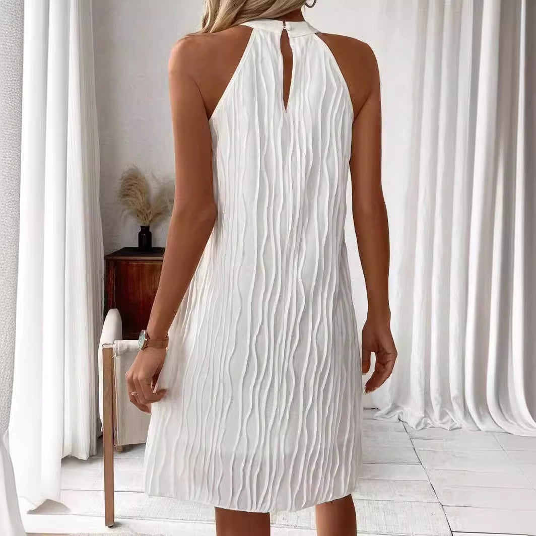 The White Halter Dress