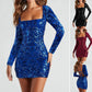 Ladies Sequined Mini Dress