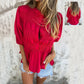 Women's Pleated Button Shirt