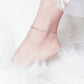Sterling Silver Fashion White Gold Plated Anklet