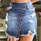 Hip-hugging Denim Skirt