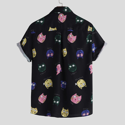 Men's Fitted Printed Shirt