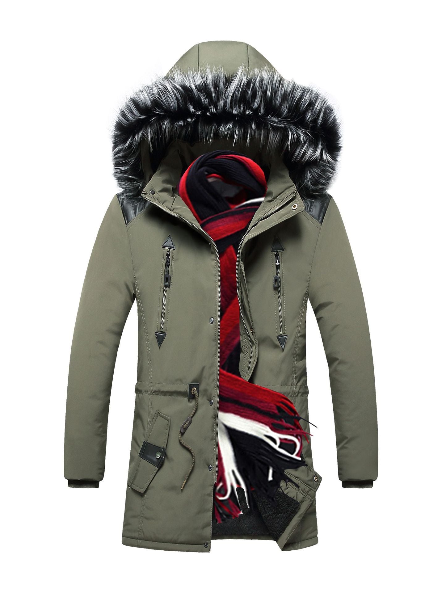 Men's Hooded Parka Coat