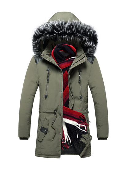 Men's Hooded Parka Coat