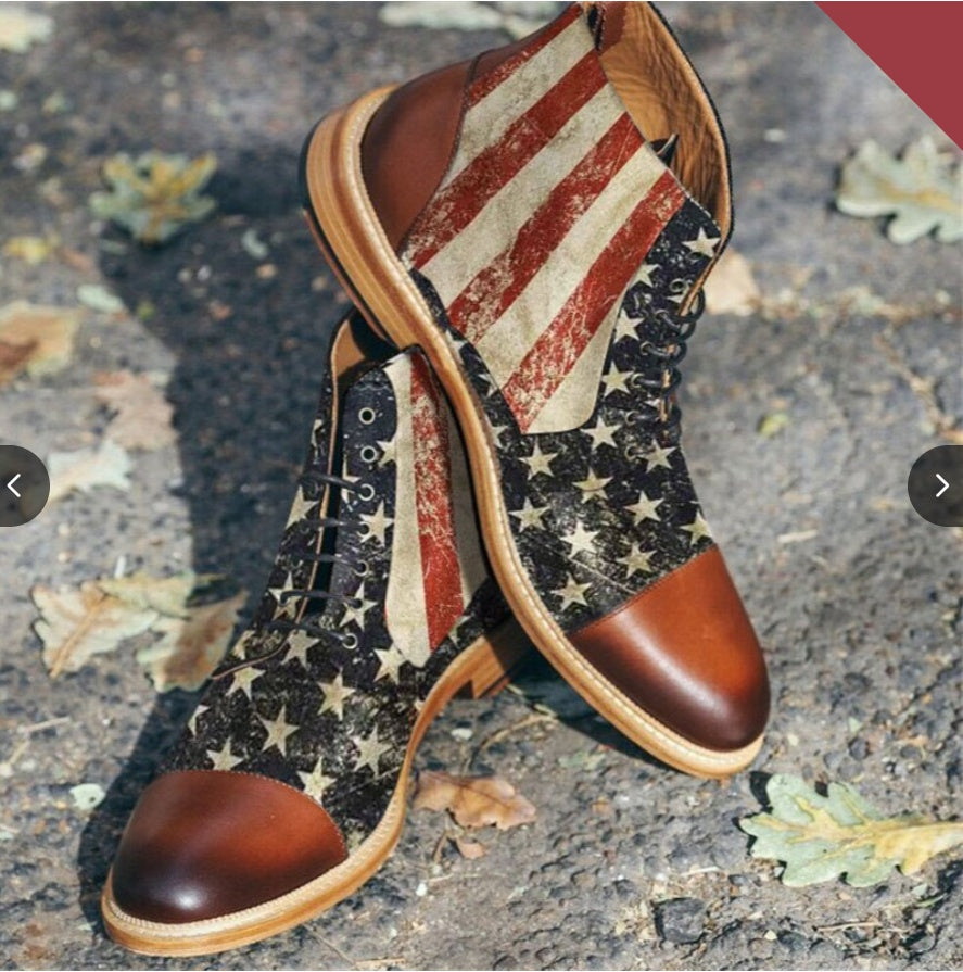 Retro Flat Bottom Martin Boots For Men