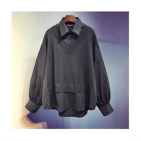 Pinstripe Cotton 2pcs Shirt