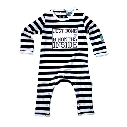 Just Done 9 Months Inside® New Born Baby Grow Lazy Baby®