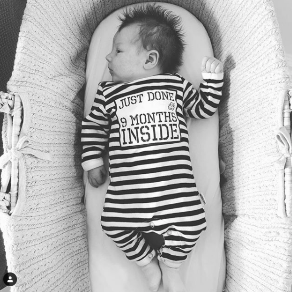 Just Done 9 Months Inside® New Born Baby Grow Lazy Baby®