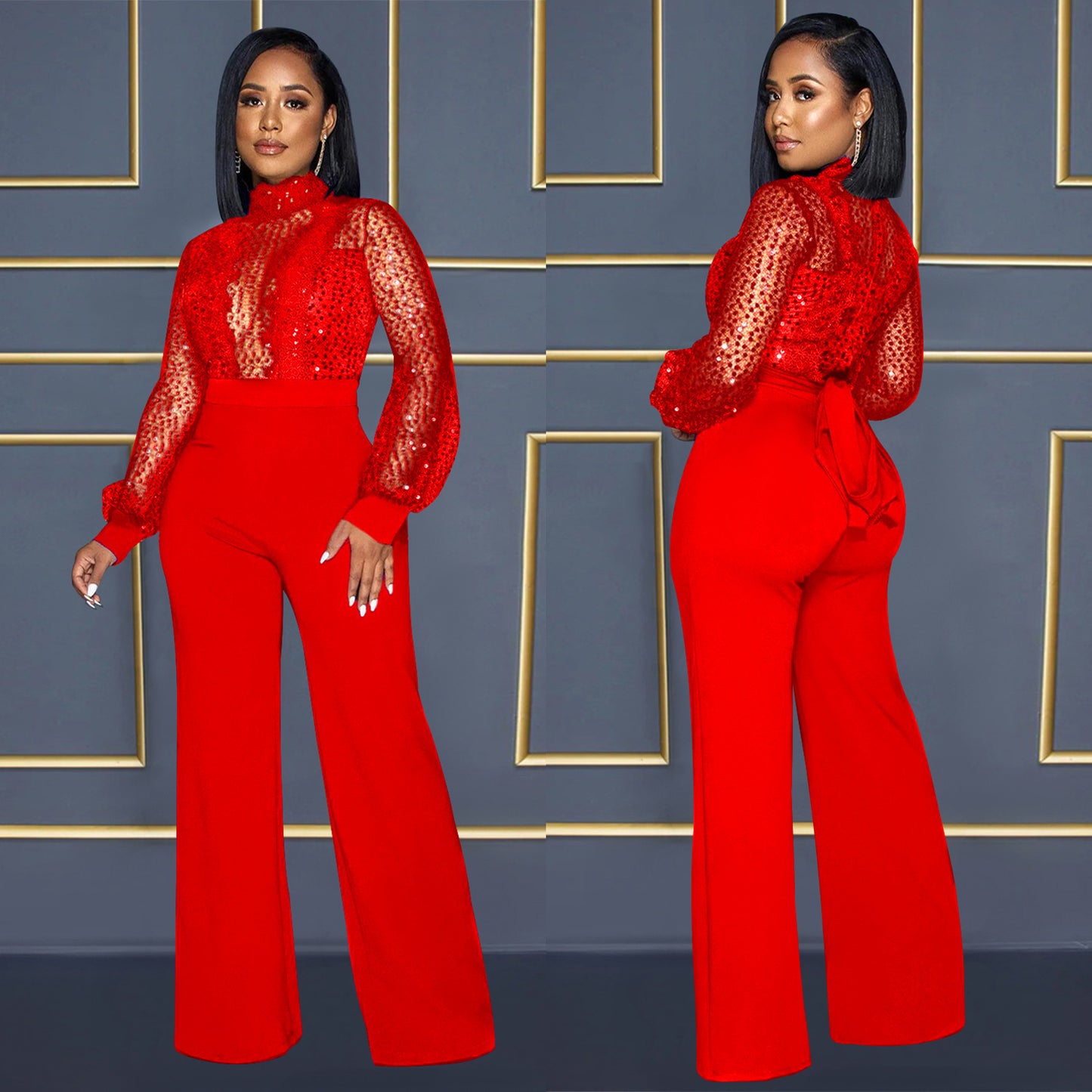 Elegant Tie Back Jumpsuit