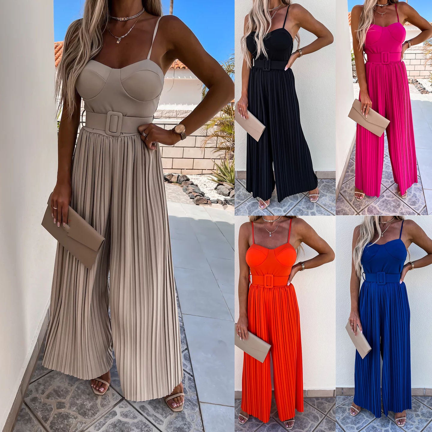 Women's Pleated Jumpsuit