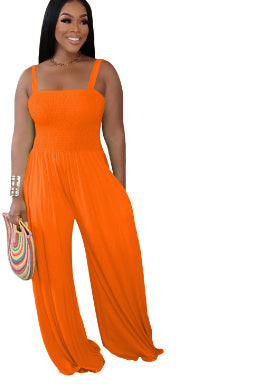 Women's Tube Top Wide Leg Jumpsuit