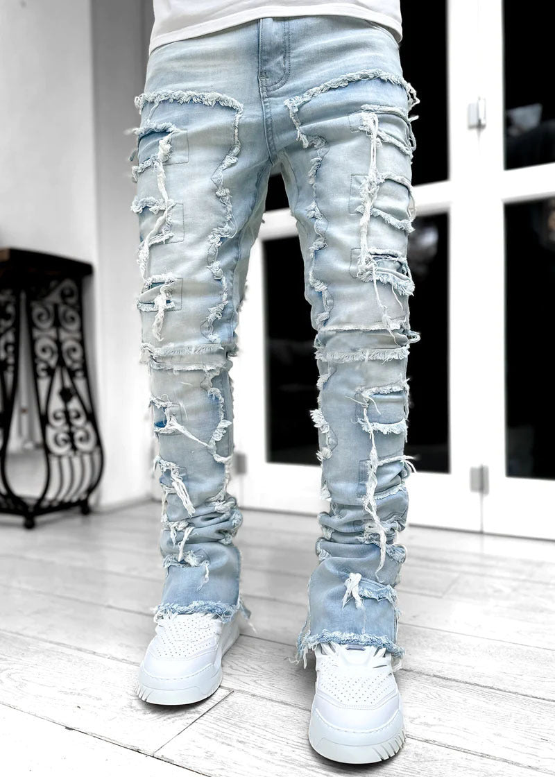 Men's Stacked fitted Jeans