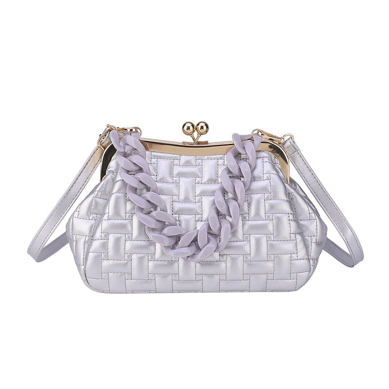 Small Designer Puffed Messenger Bag