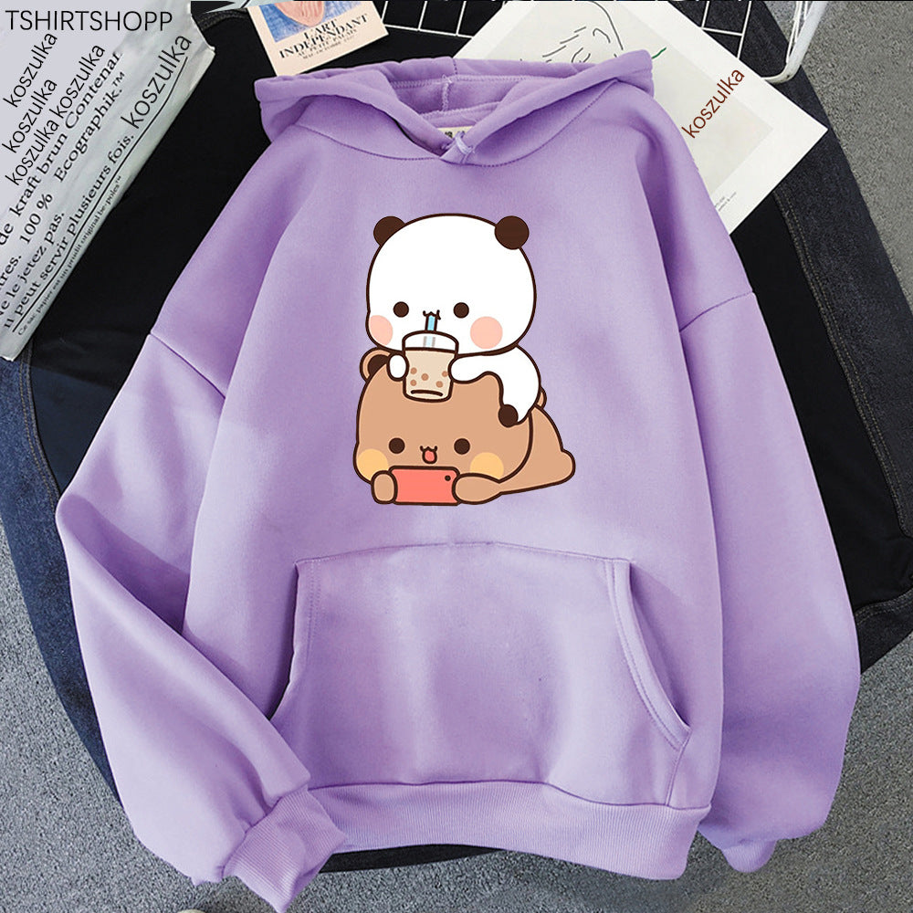 Bubu And Dudu Aesthetic Graphic Hoodie For Women