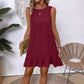 Summer Ruffle Dress Fashion Loose Sleeveless Straight Beach Dresses For Women