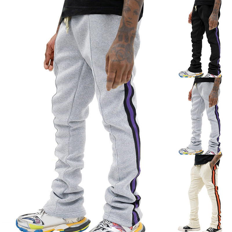 Men's Side Stripe Flared Pants