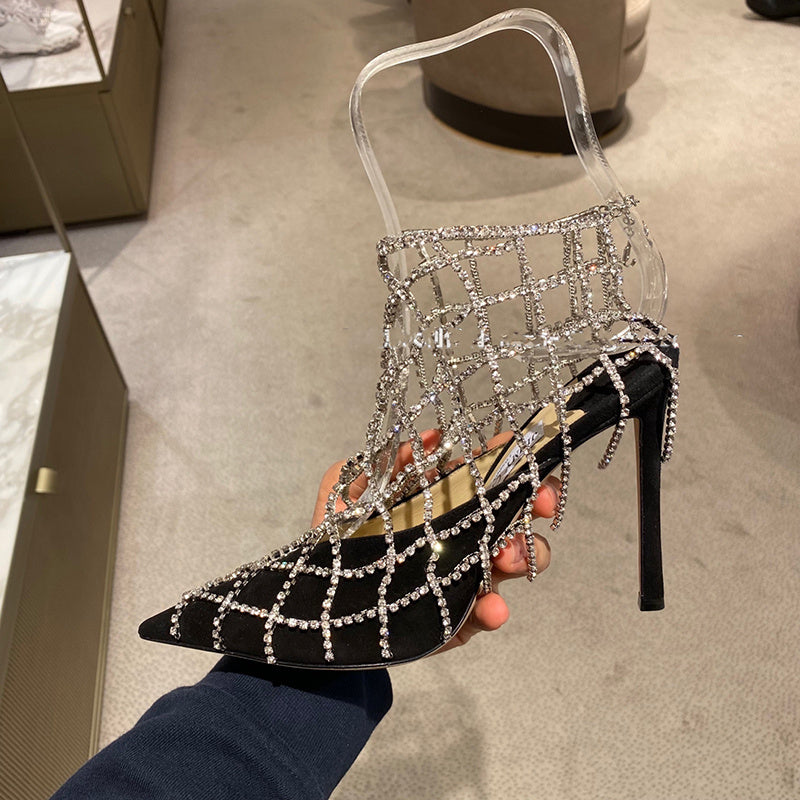 Women's Rhinestone High Heels