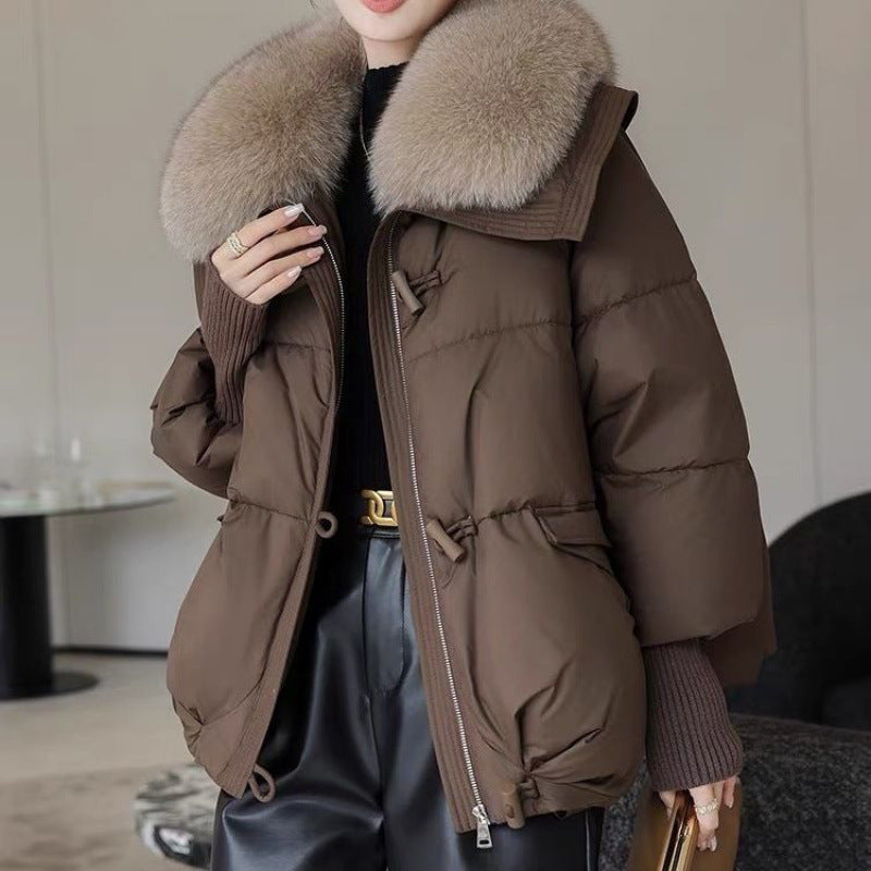 Padded Cotton/Fur Jacket