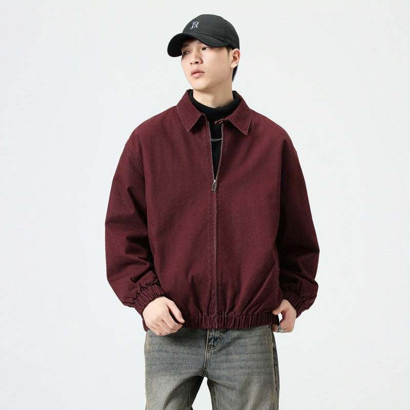 Autumn Loose-Fitting Workwear Jacket For Men