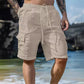 Cotton Linen Drawstring Shorts