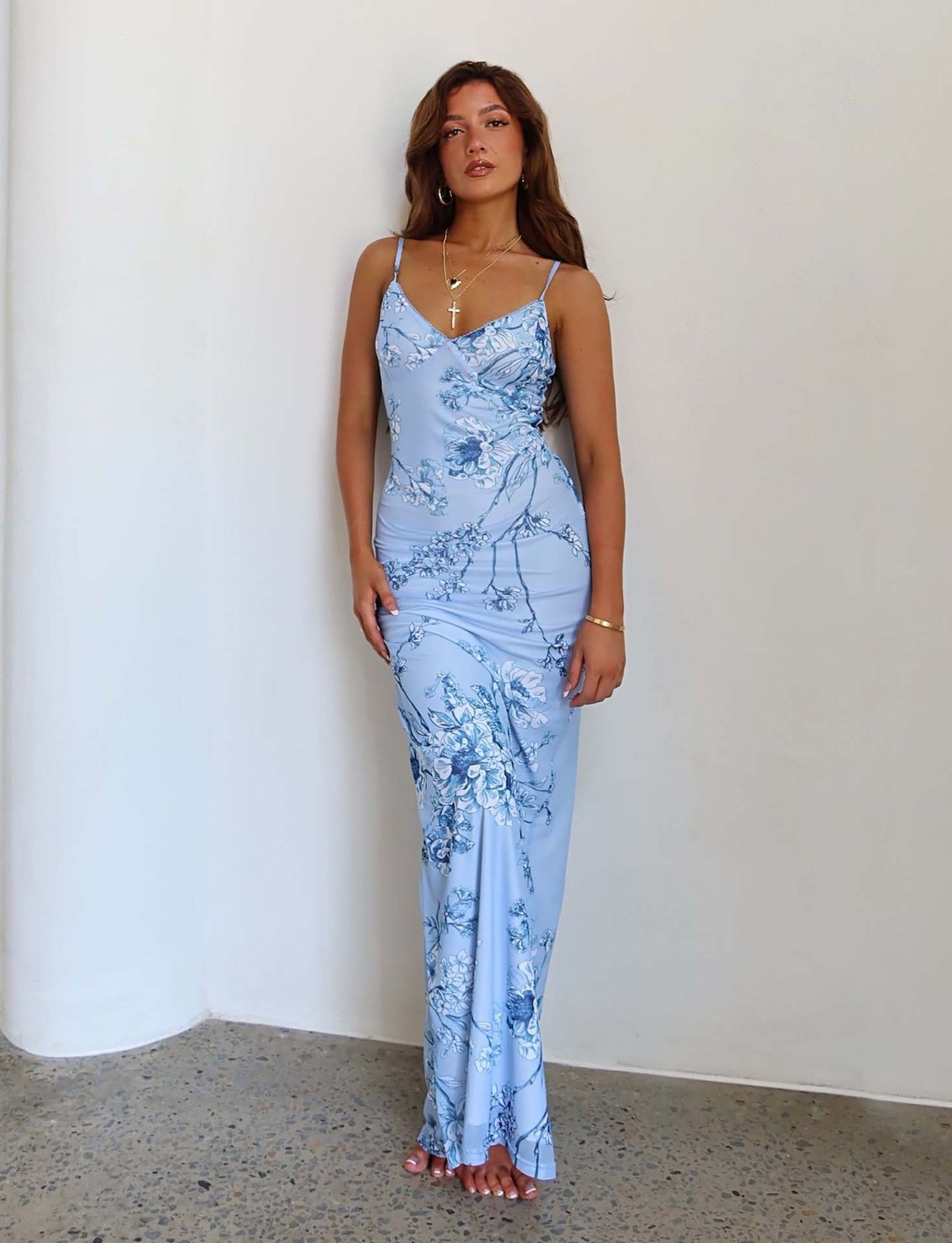 Leisure Printed Slip Dress