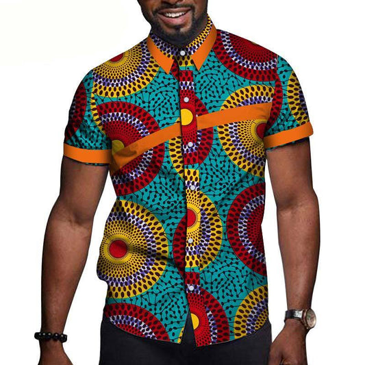 Men's African Print Sports Shirt
