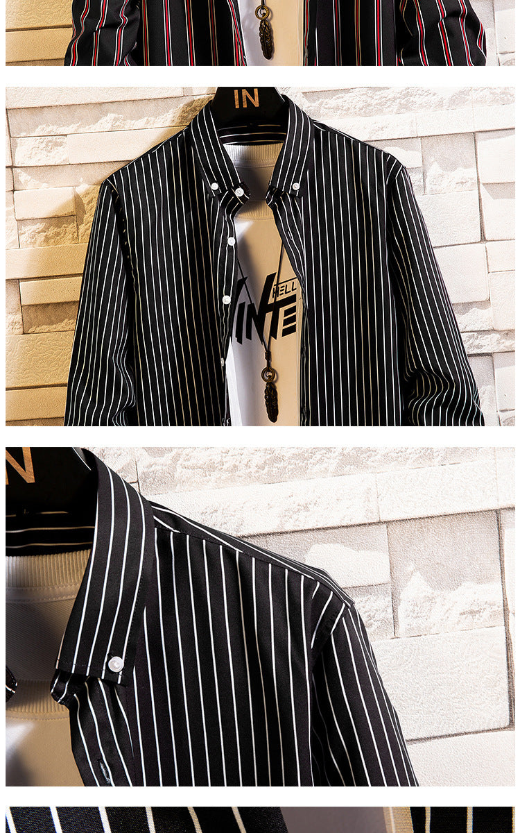 Men's Striped Sports Shirt