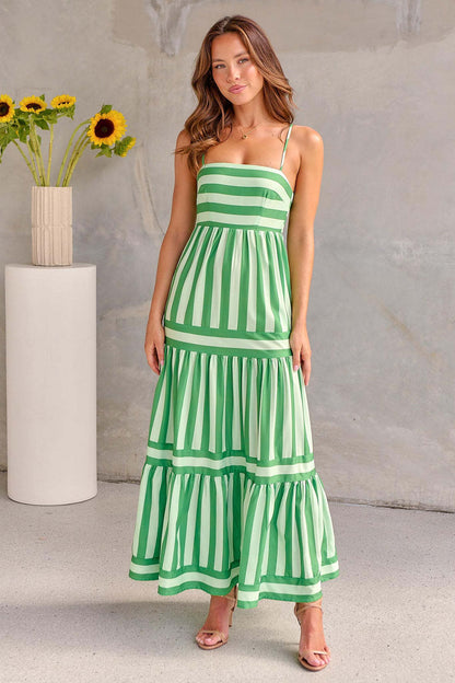 Striped Suspender Maxi