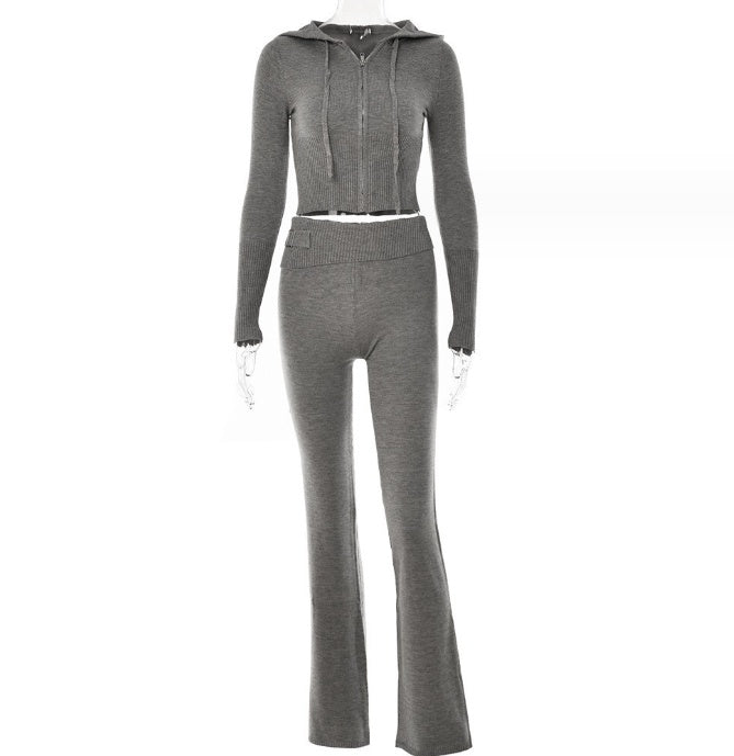 Women Leisure  Sweater &  Pants Set