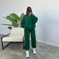2 Pcs Sports Suits with  Drawstring Trousers