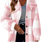 Women's Button Plush Coat
