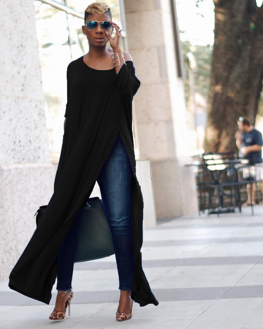 Oblique Shoulders Multipurpose Dress
