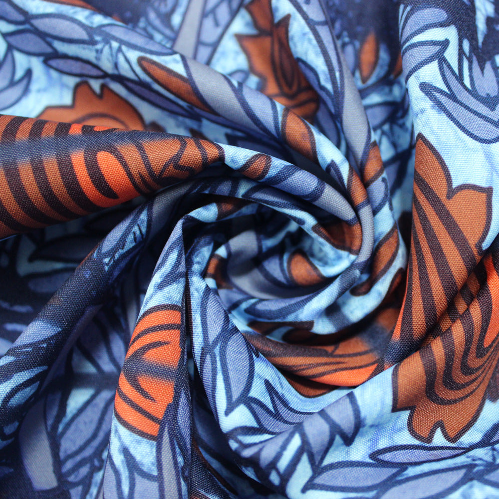 Contrast Printed Jumpsuit