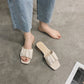 Squared Toe High Heels