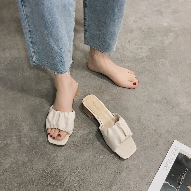 Squared Toe High Heels
