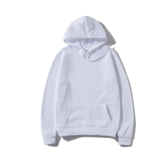 Cotton Fleece Solid Color Hoodie For Women