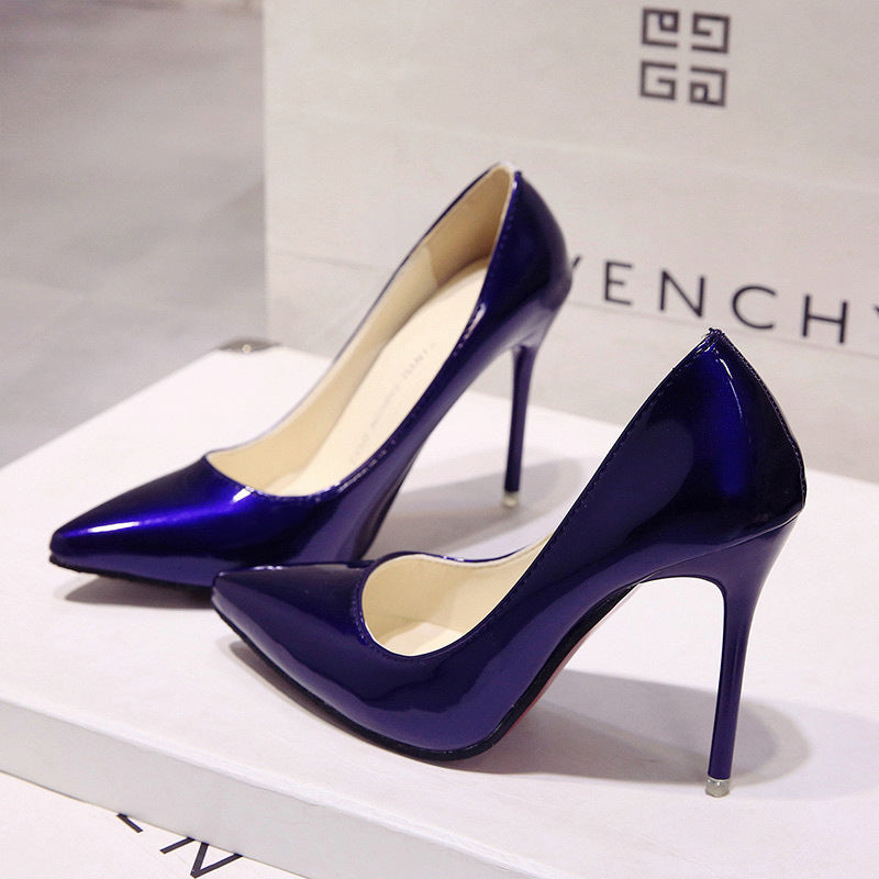 Ladies Patent High Heels Pumps