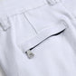 Men's White Slim Fit Denim Shorts