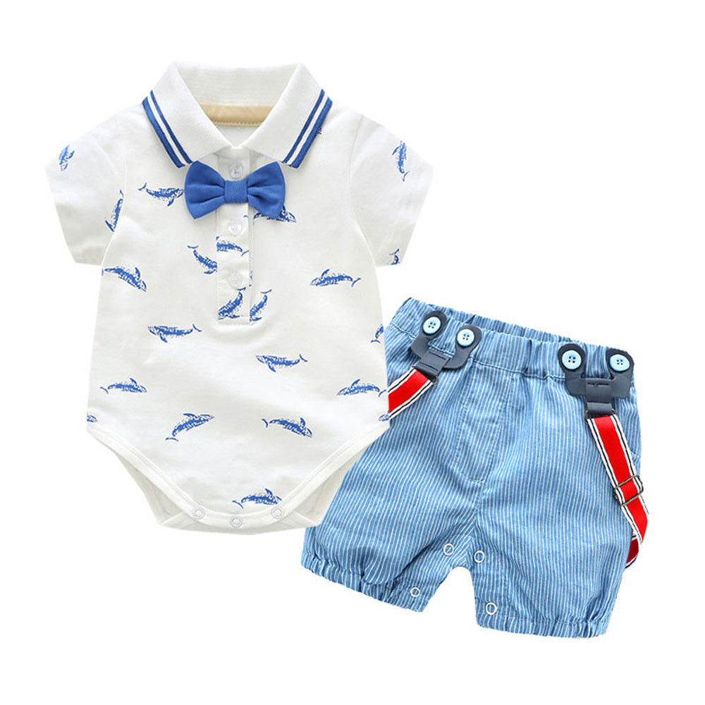 Little Gentleman 2 Pcs Bow Tie Suit