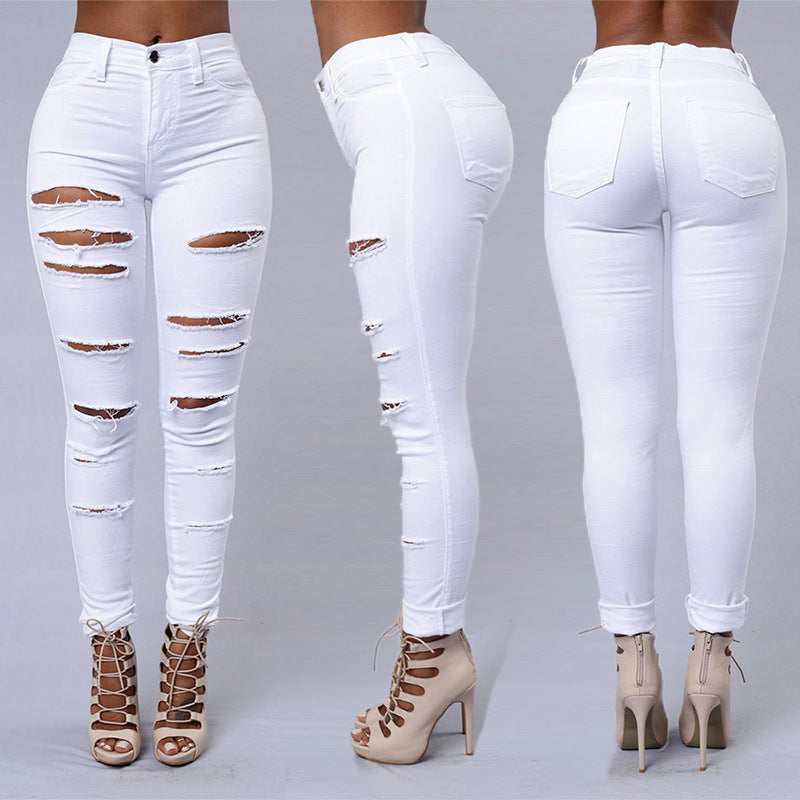 Women's Ripped Skinny Jeans