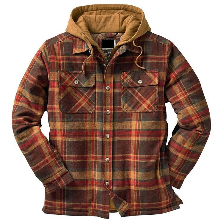 Men's Hooded Jacket Shirt