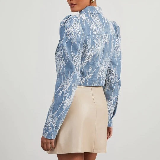 Denim Lace Jacket